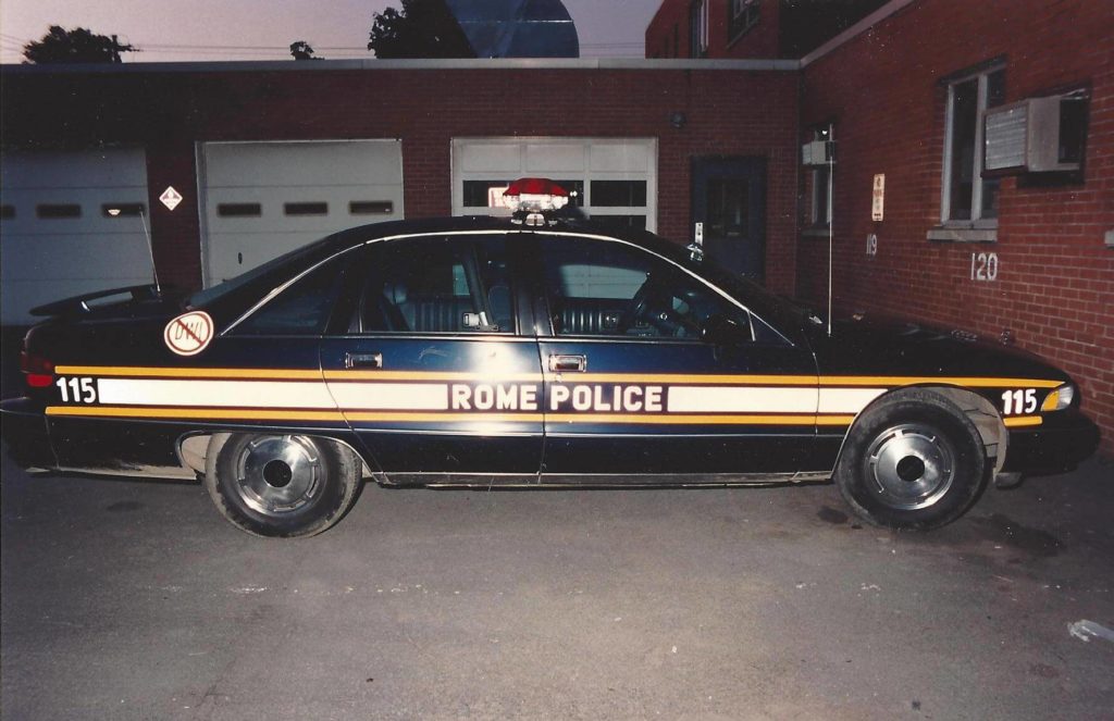 old rome police department vehicle