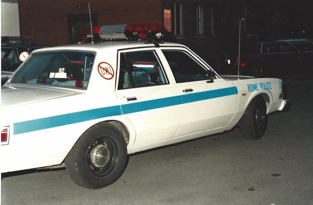 old rome police department vehicle
