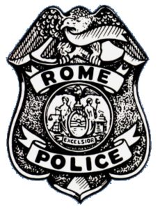 historical rome police department badge