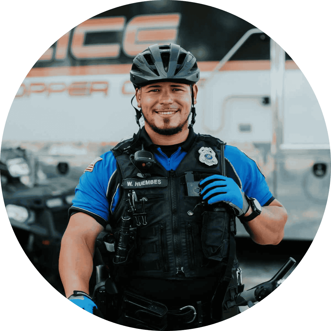 ”Rome PD is more than just a job, it’s a community, within and outside of the department. We have build a strong foundation within our department and with the community.”  </br><strong>Patrolman Wilfredo Huembes</strong>