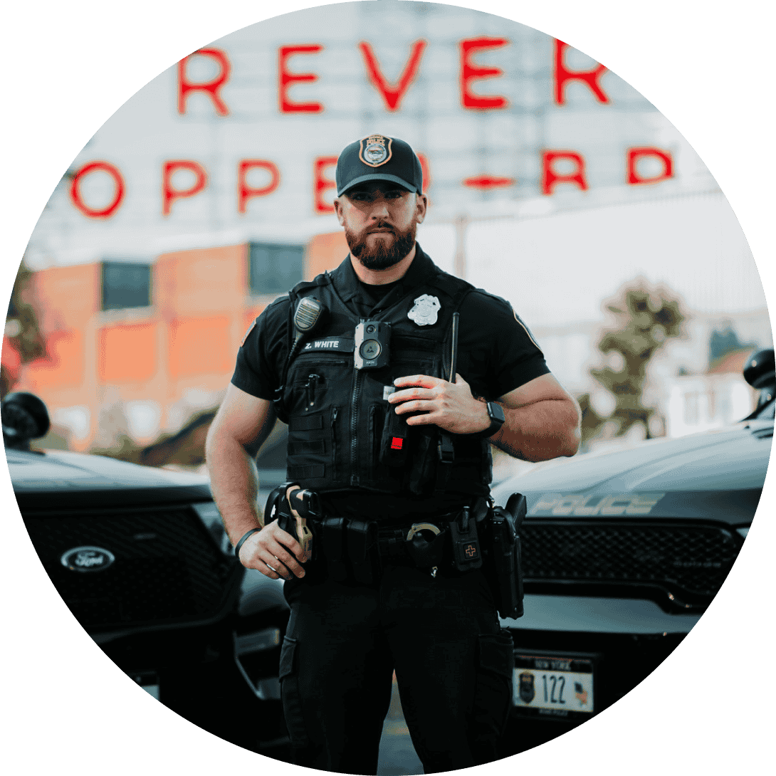 “I like that no matter how hard this job gets, I can count on the people I work with on the street to have my back.”  </br><strong>Patrolman Zackery White</strong>